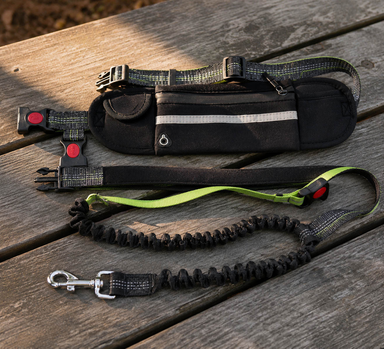 Freehound Ranger — No-Pull Bungee Hands-Free Running Leash with Pocket