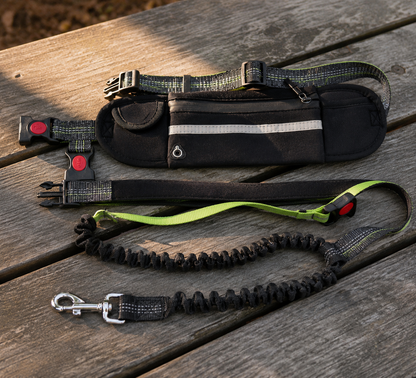 Freehound Ranger — No-Pull Bungee Hands-Free Running Leash with Pocket